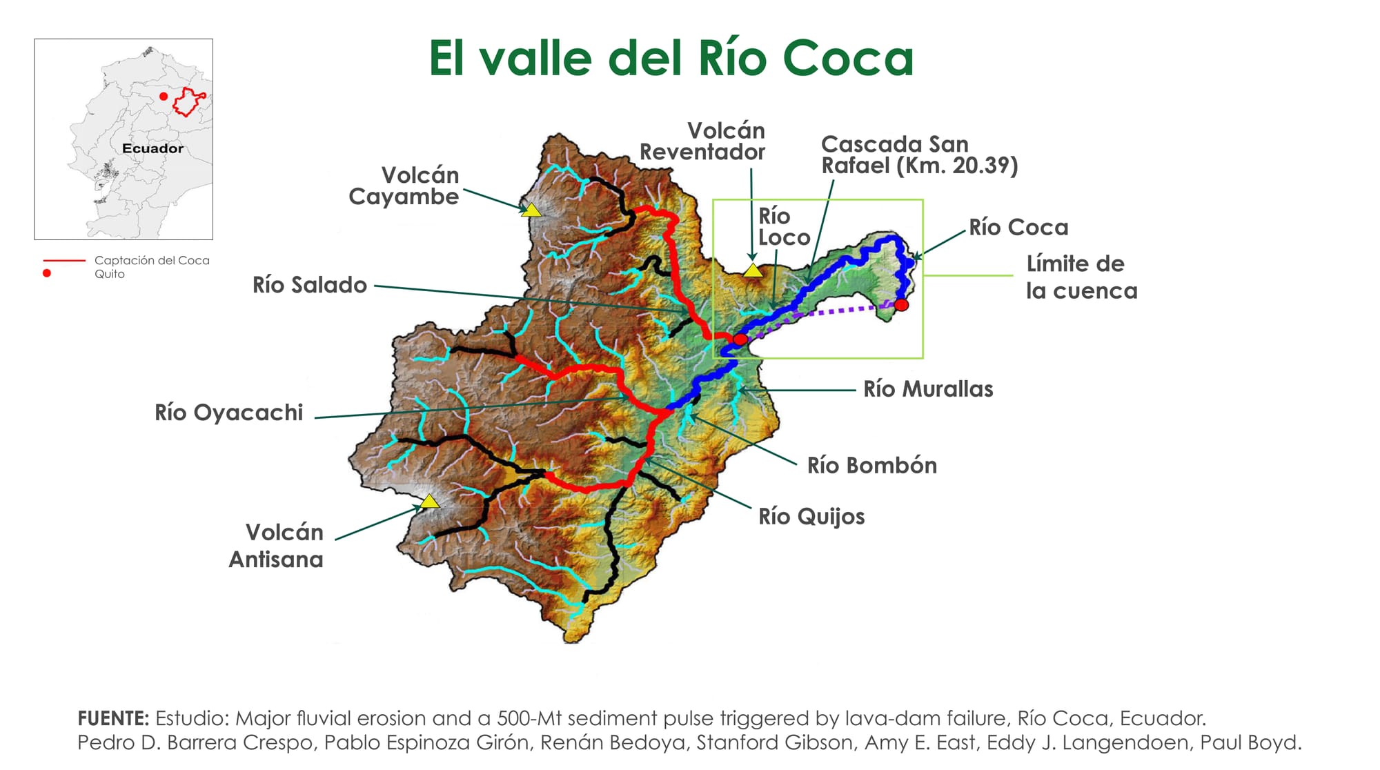 El valle del río Coca podría convertirse en un cañón