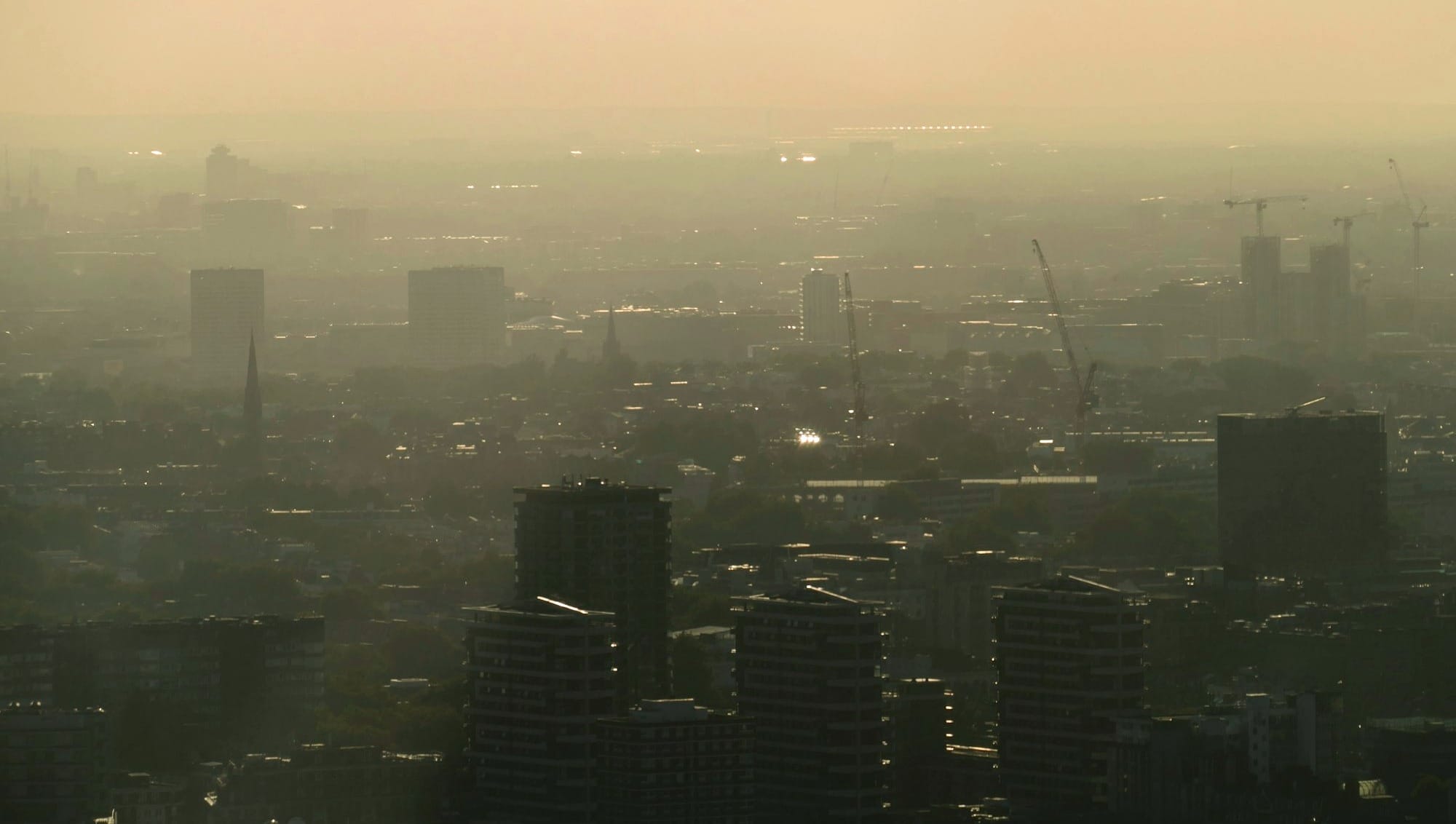 aerial view of city