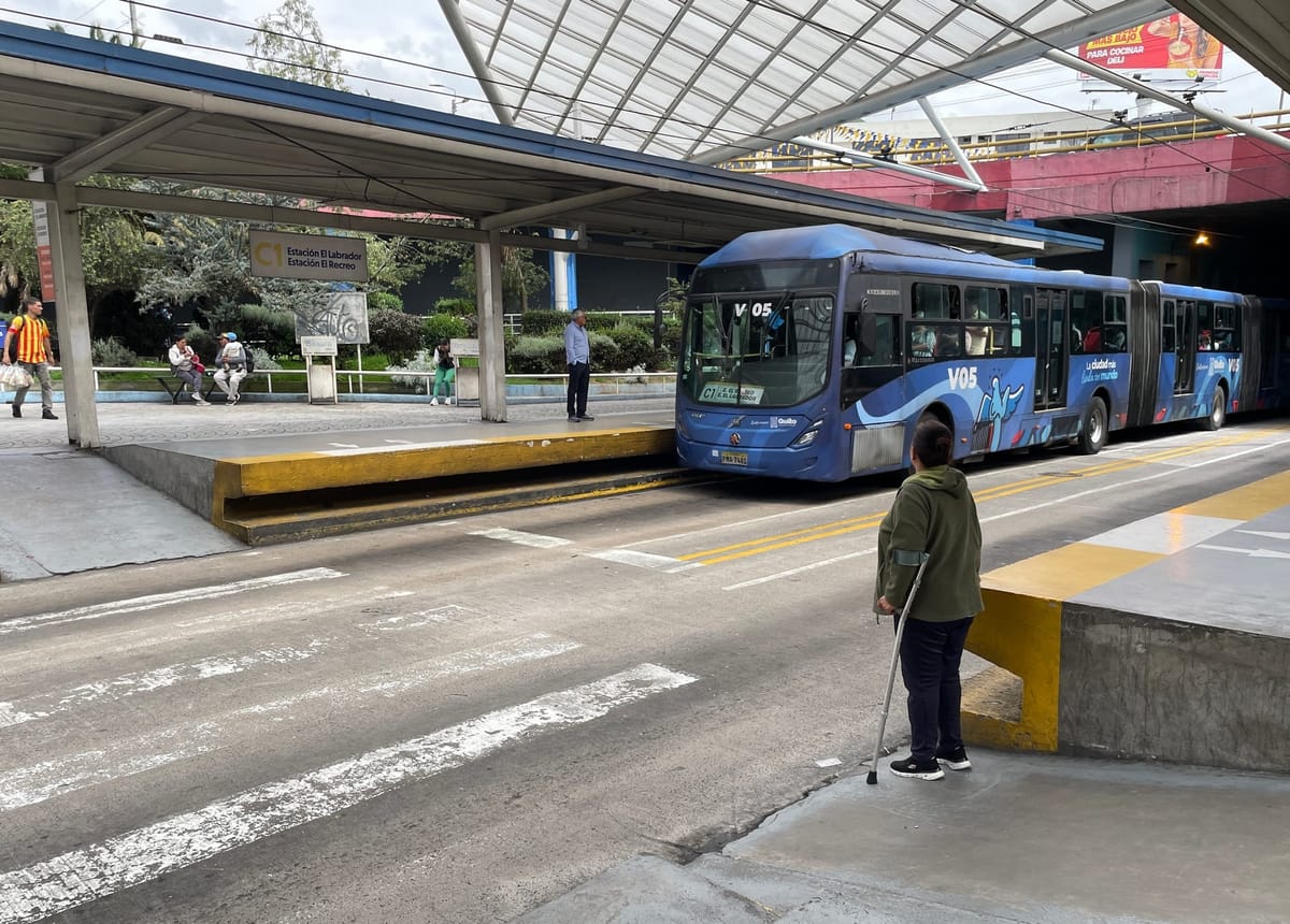 La parada Villaflora, con más limitaciones de accesibilidad