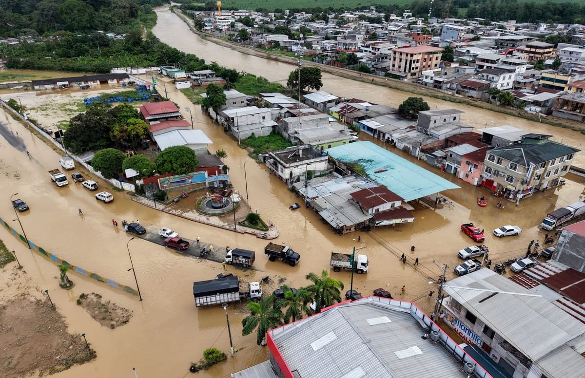 Estas son las zonas de Ecuador con mayor riesgo por las lluvias