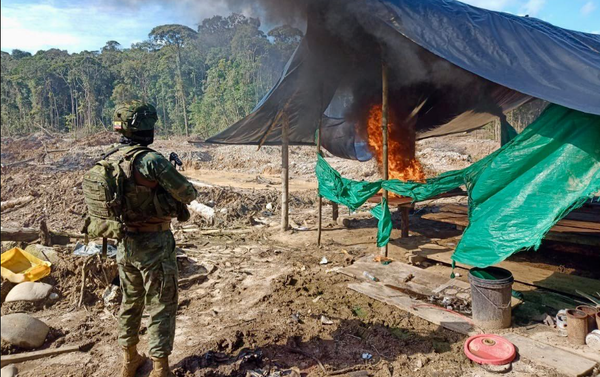 Minería ilegal, segundo mercado delictivo más lucrativo en Ecuador