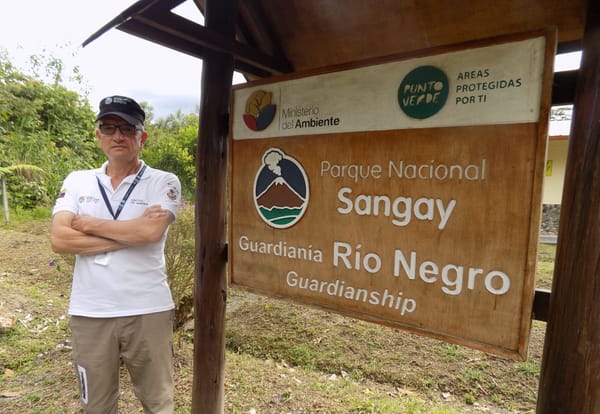 Ángel Palacios, guardaparque en el Parque Nacional Sangay