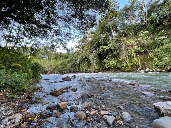 Fotografía del río Jurumbaino, Macas.