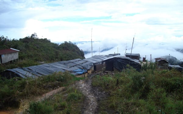 Según el reporte de la Fundación Ecociencia, se registran 68 campamentos mineros en San Luis.Foto: cortesía Rodrigo Cis