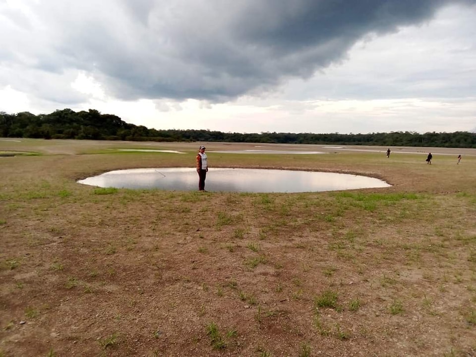 Cuyabeno sequía foto cortesía Prefectura Sucumbíos