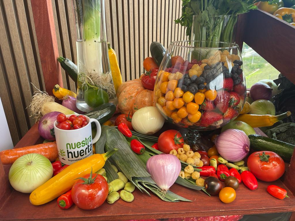 Una muestra de los productos agrícolas de Nuestra Huerta.