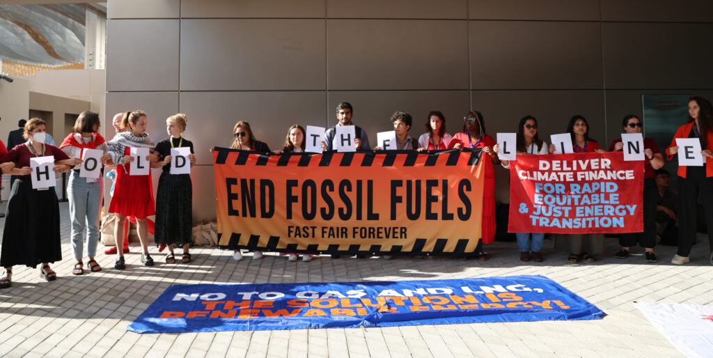 Manifestaciones contra los combustibles fósiles en la Cumbre del Clima: Foto: cuenta Flickr COP28