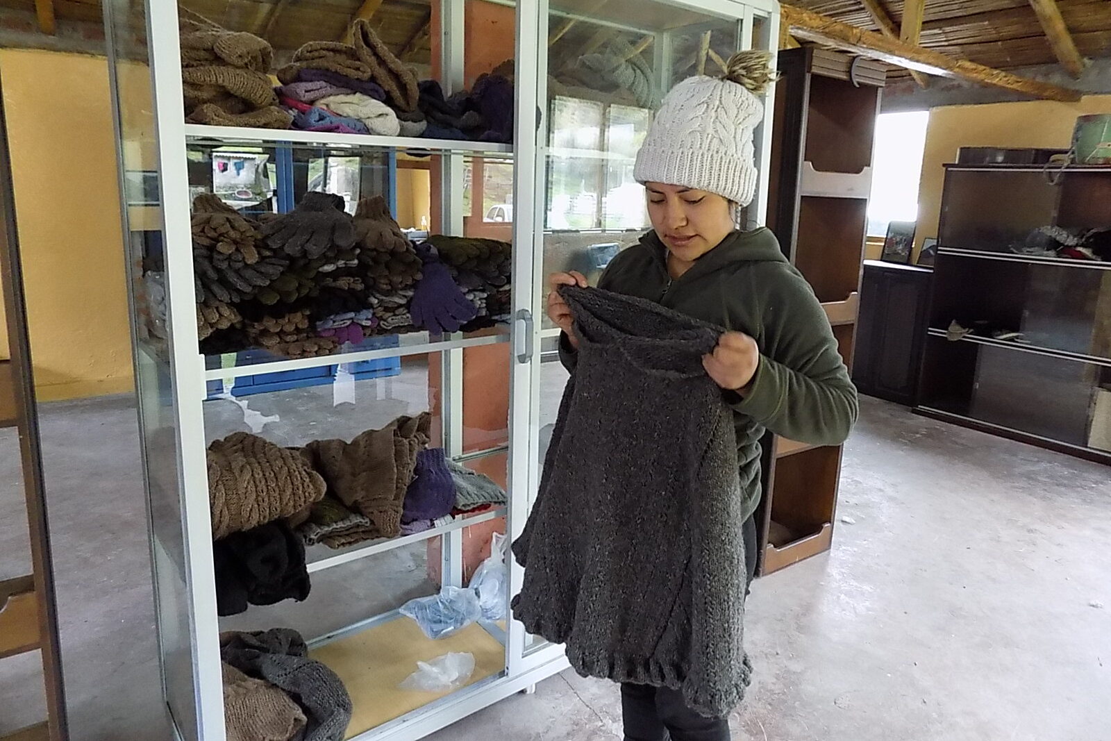 Emprendimientos textiles con fibras de alpacas.