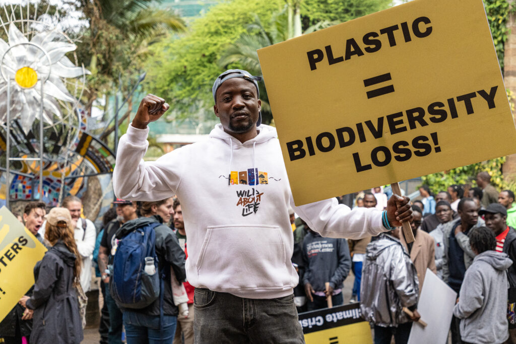 Protestas contra el plástico en Nairobi