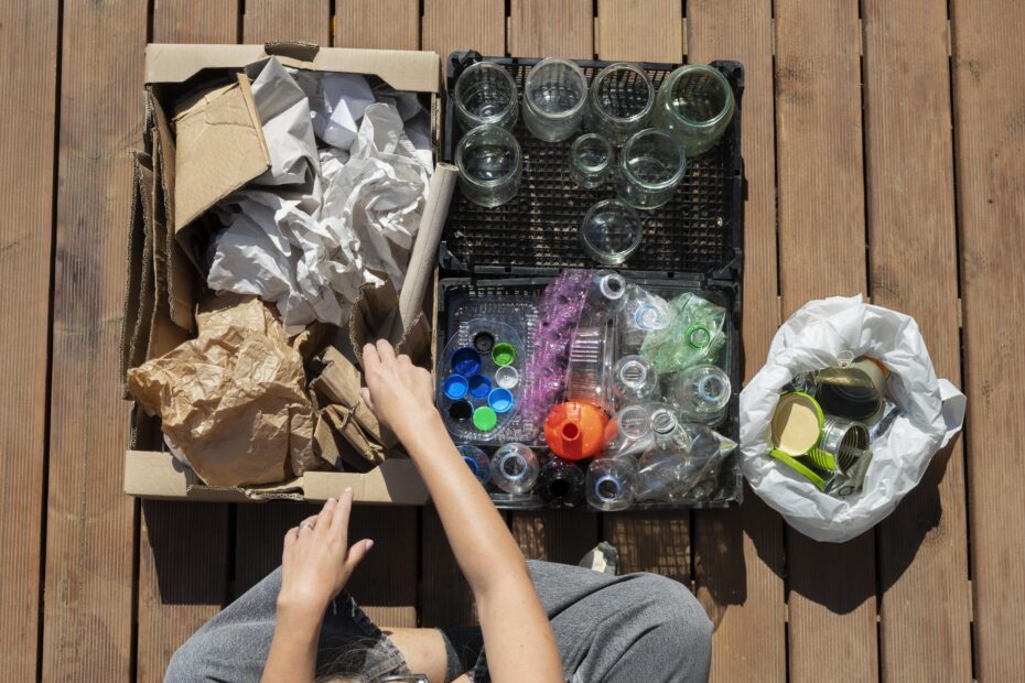 Reciclaje selectivo de basura. Foto: Freekep
